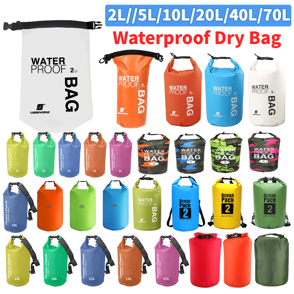Swim Buoy Open Water - 2L/5L/10L/20L/40L PVC Waterproof Dry Bag Rafting