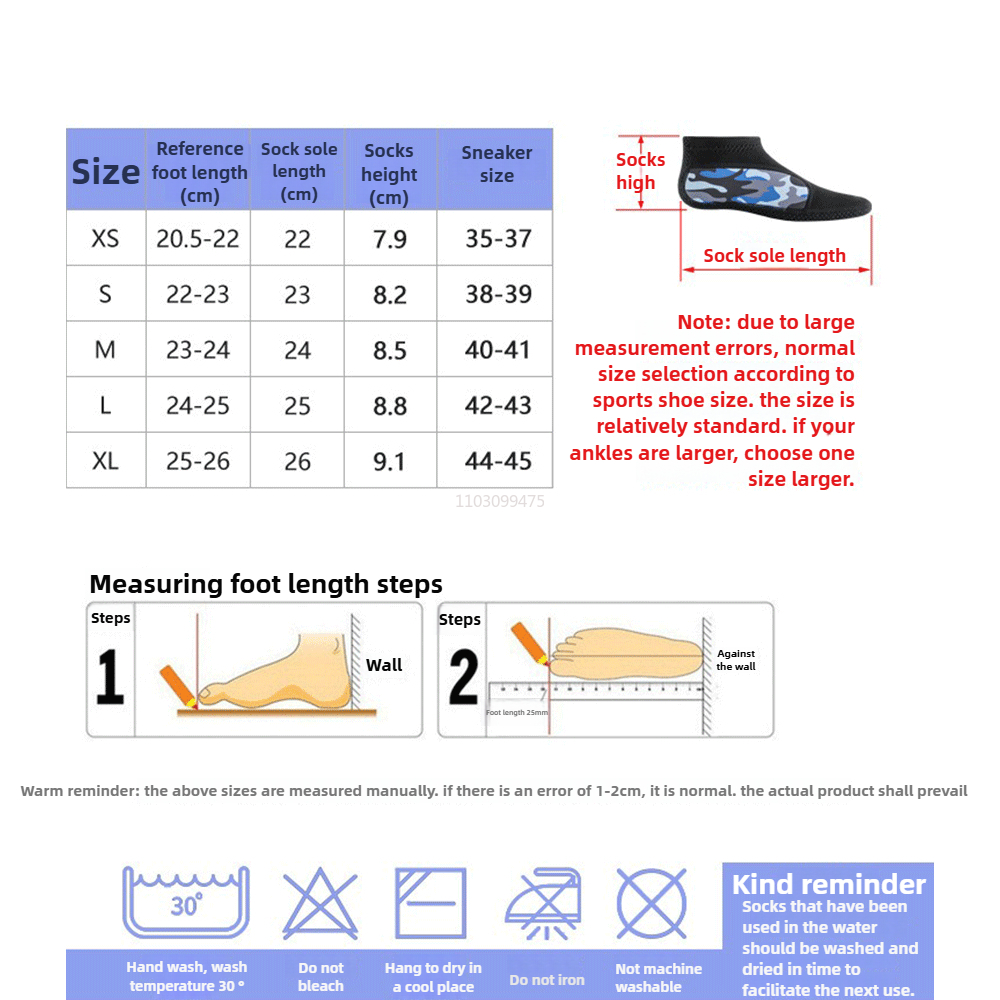 Women 3mm Neoprene Diving Sock - Wetsuit 3Mm Neoprene reseña y precio