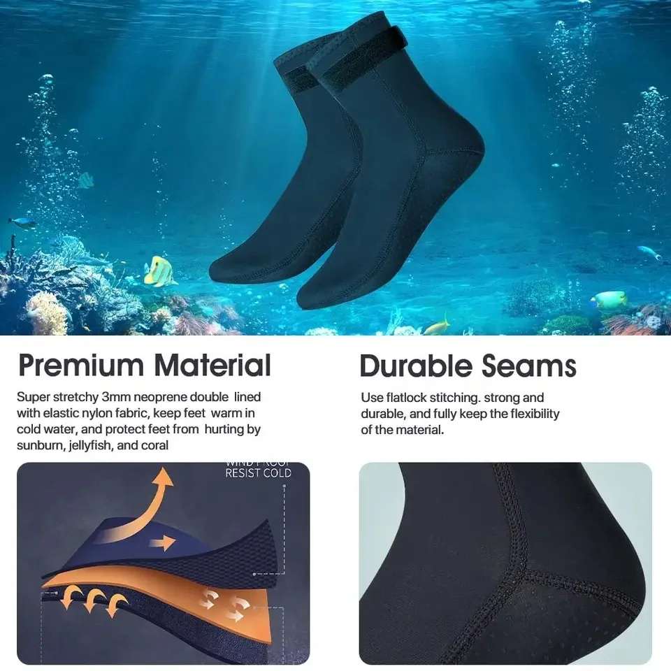 Neoprene Diving Socks 3mm Wets - Wetsuit 3Mm Neoprene reseña y precio