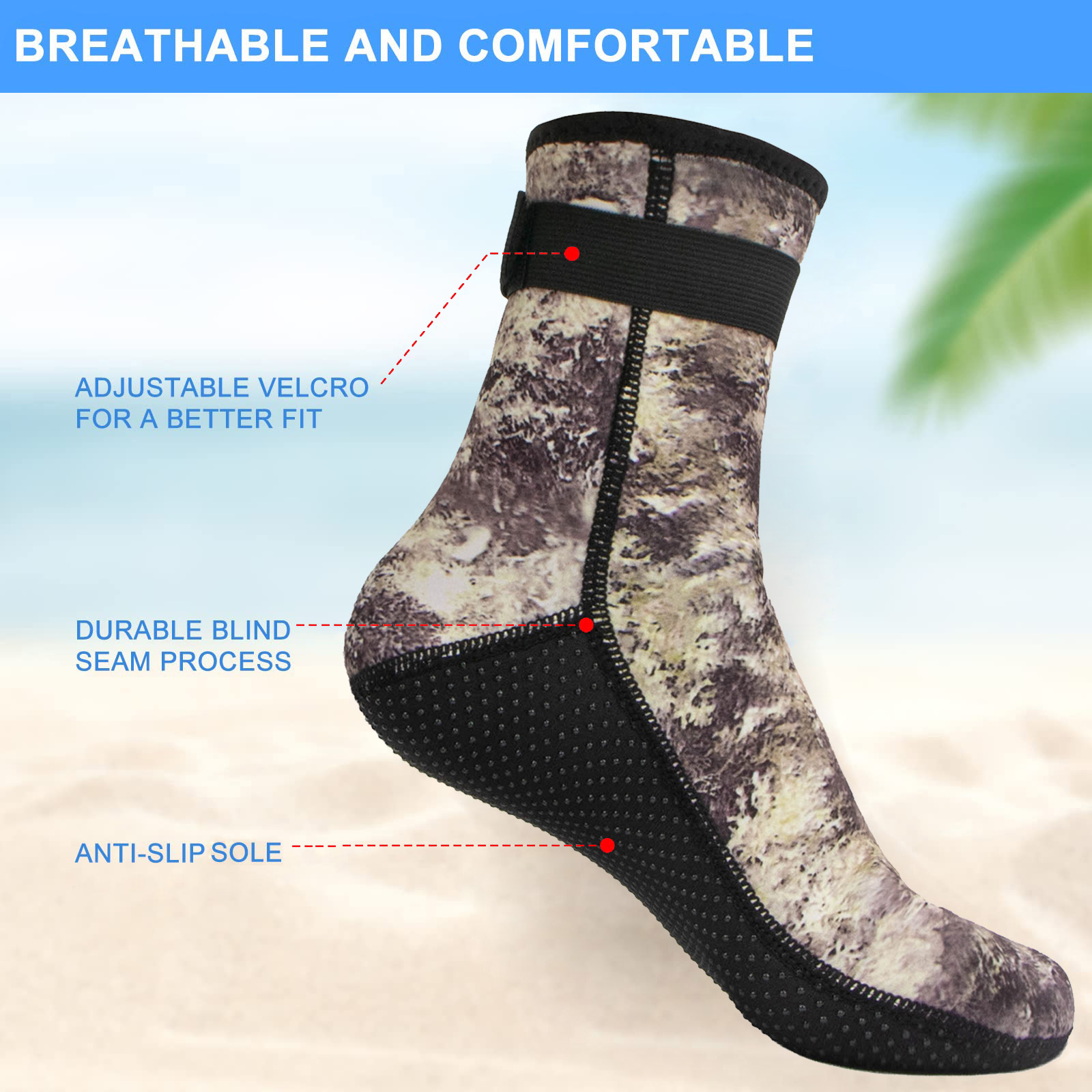 3mm Neoprene Water Socks Divin - Wetsuit 3Mm Neoprene reseña y precio
