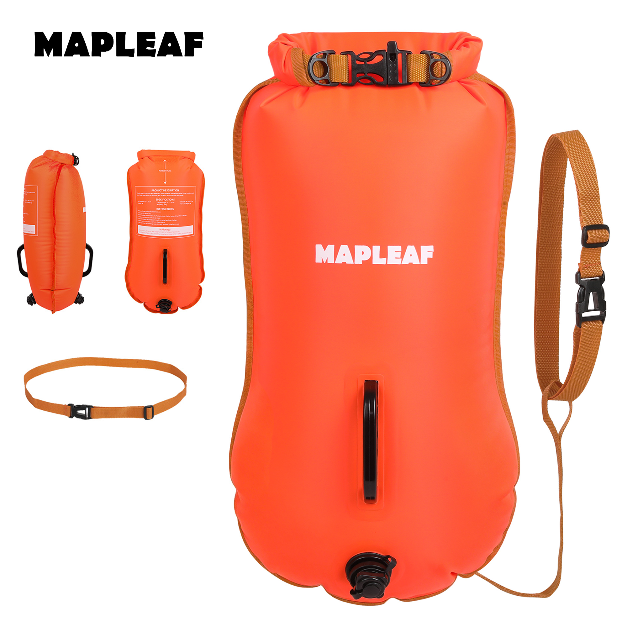 MAPLEAF Inflatable Open Swimmi - Swim Buoy Open Water reseña y precio
