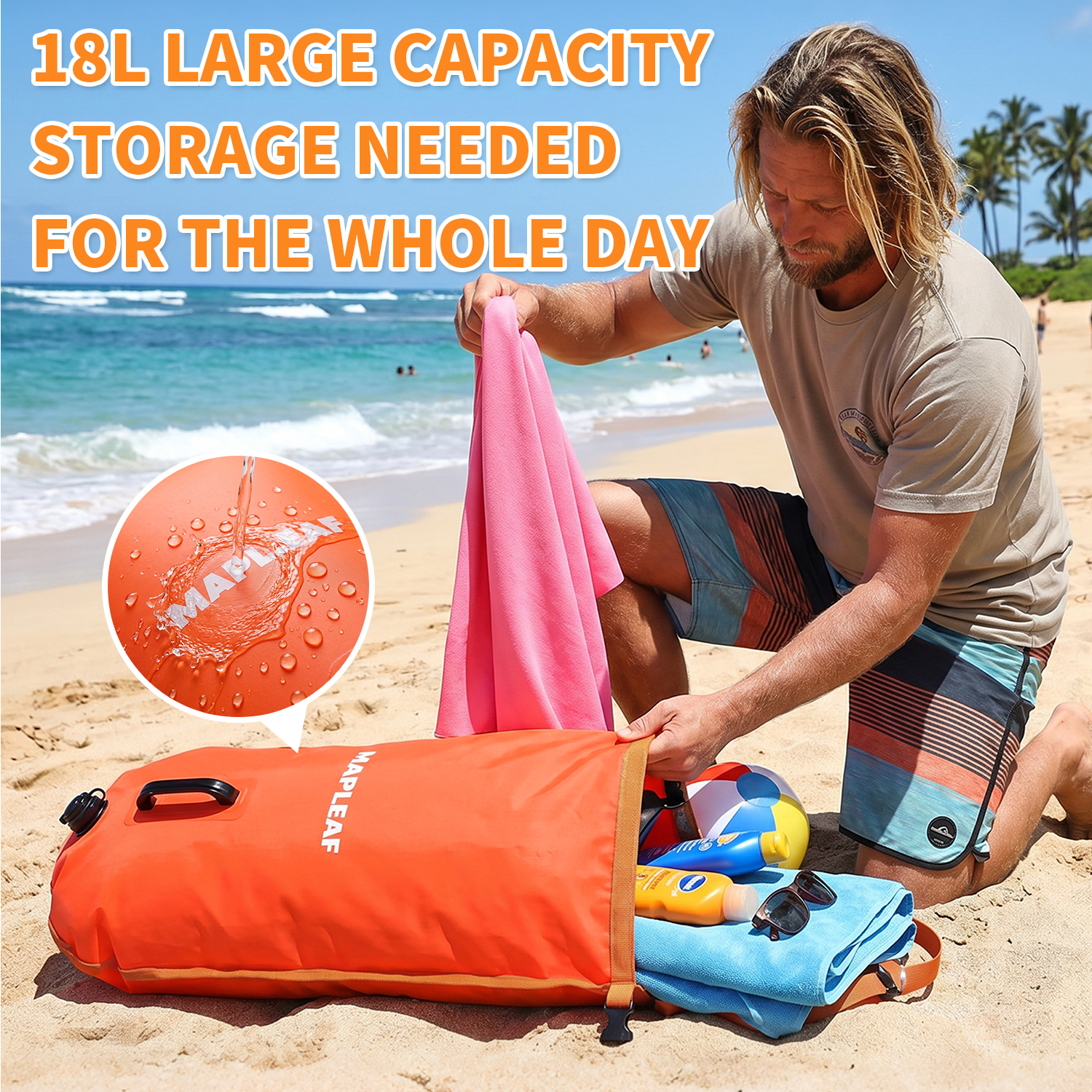 MAPLEAF Inflatable Open Swimmi - Swim Buoy Open Water reseña y precio